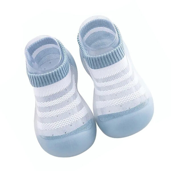 Baby Floor Socks Breathable Elastic Slip Resistance Soft Cotton Flexible Infant Insole Socks Blue 4.9in 20/21 - Image 6