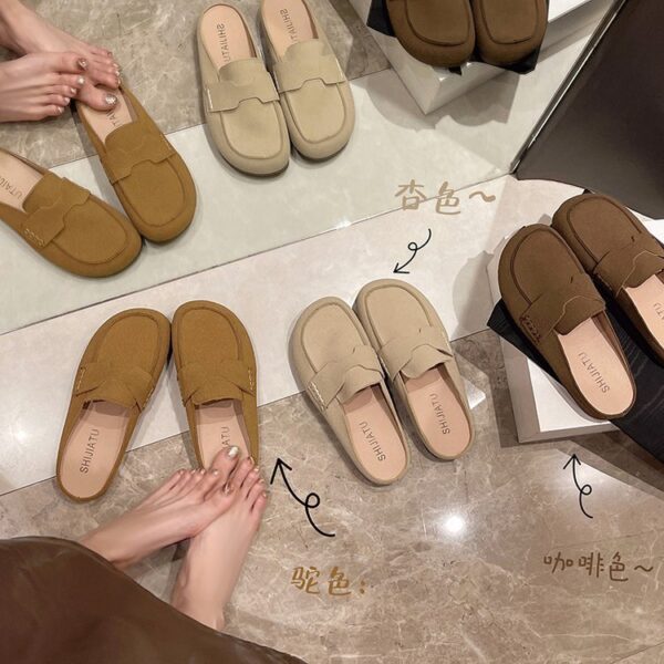 Women's Soft Bottom Ankle Shoes Round Toe Flats - Image 2