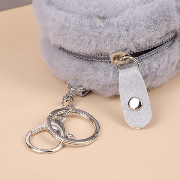Plush Mini Wallet Small Earphone Storage Key Case - Image 6
