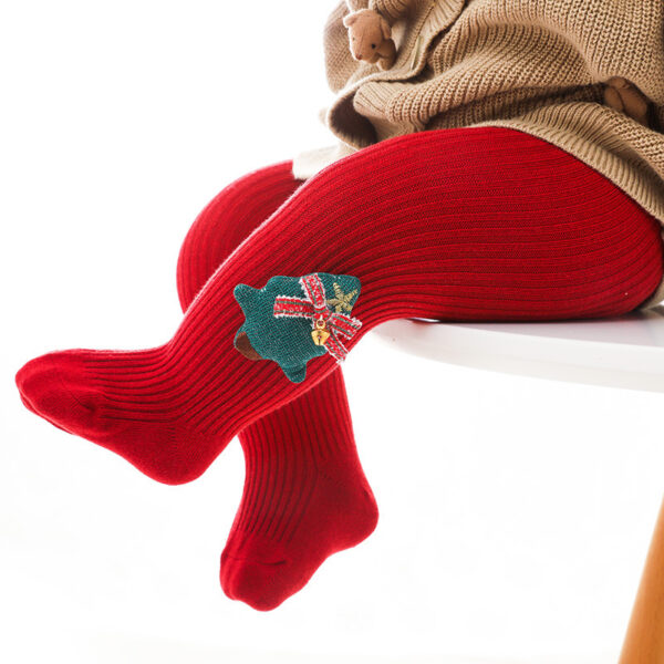 Christmas Style Cotton Spring And Autumn Winter Baby Panty-hose Jumpsuit - Image 6