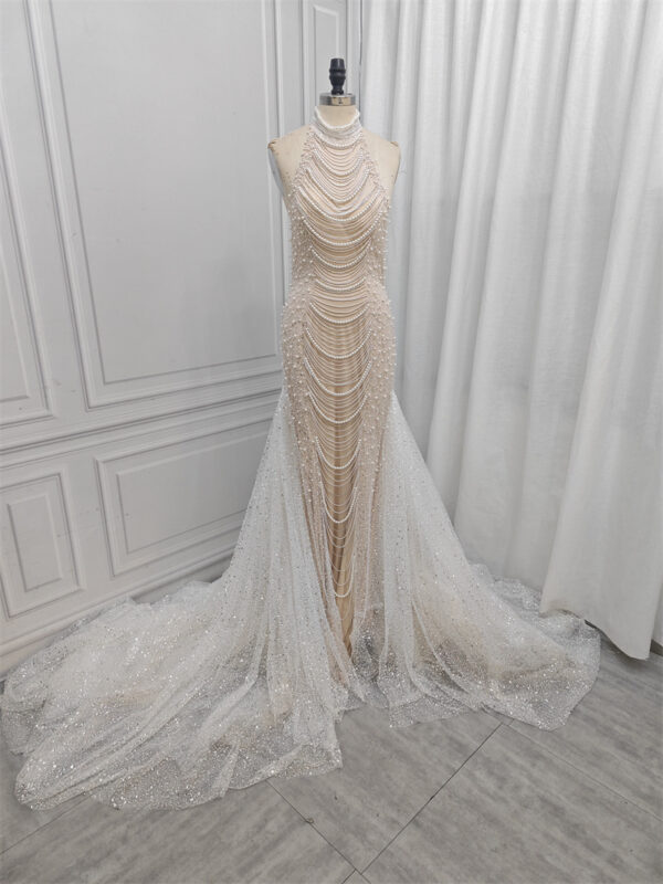 Fashionable High-waisted Fishtail Dress Ladies - Image 4