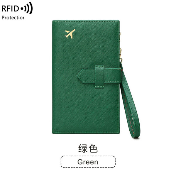 RFID Anti-magnetic Passport Holder Multifunctional Long Ladies Wallet - Image 6