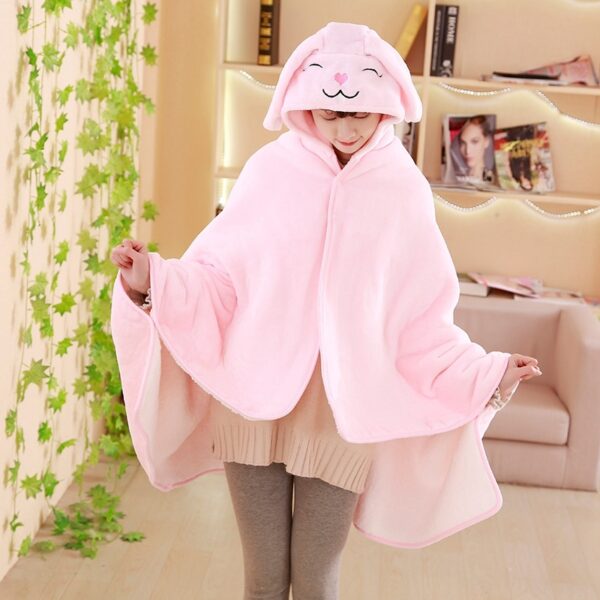 Lazy People's Cape Blanket Student Shawl Thickened - Image 5