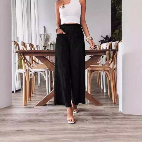 Casual Loose-fitting Wide-leg Slim-fit Trousers - Image 8