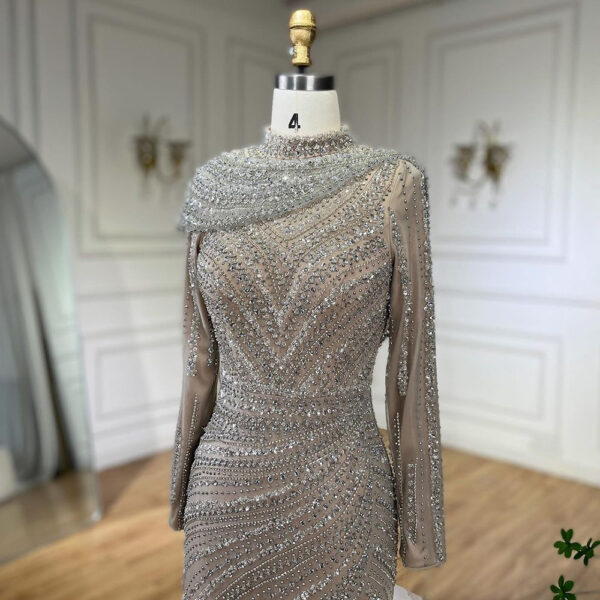 Nude Fishtail Slim Women Dress - Image 5