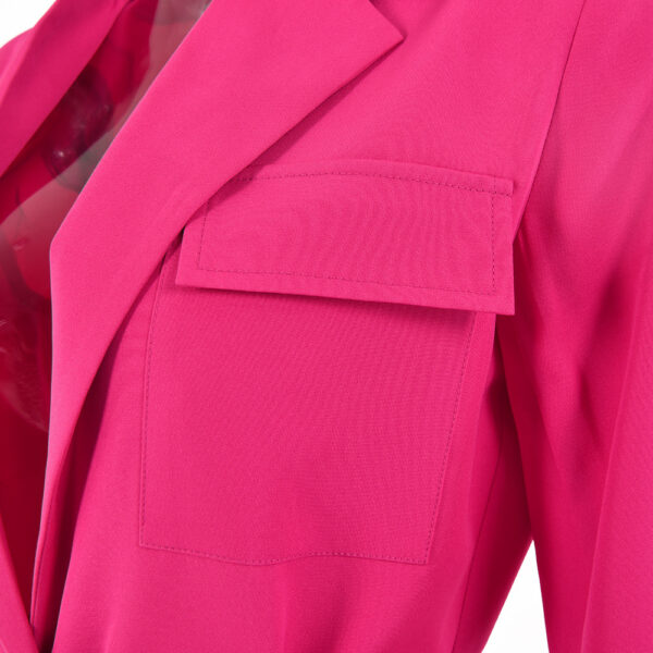 Lapel Long Sleeve Oversized Women's Dress - Image 8