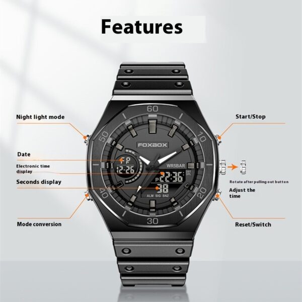 Sports Watch Male Student Fashion Large Dial Trend - Image 7