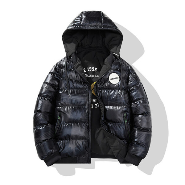 Thickened Hooded Cotton-padded Jacket Men's Plus Size Cotton Clothes Men's Coat - Image 8