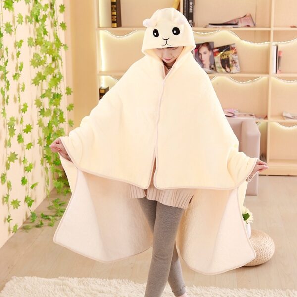 Lazy People's Cape Blanket Student Shawl Thickened - Image 2
