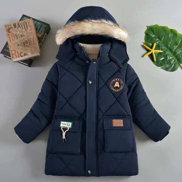 Boys' Winter Wear Thick Cotton-padded Jacket - Image 7