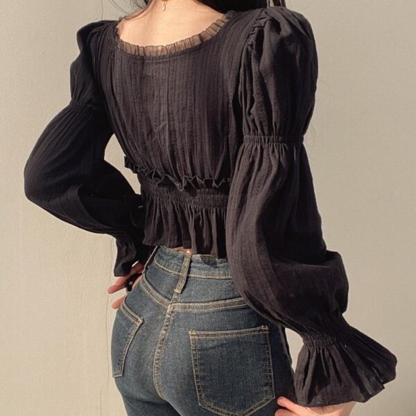 Fashion Lace Shirt Top For Women - Image 4