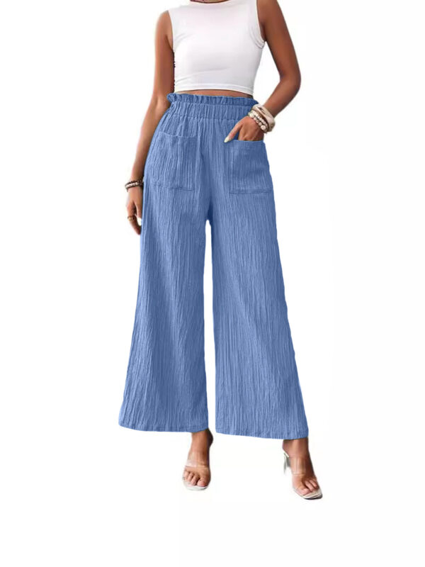 Casual Loose-fitting Wide-leg Slim-fit Trousers - Image 5