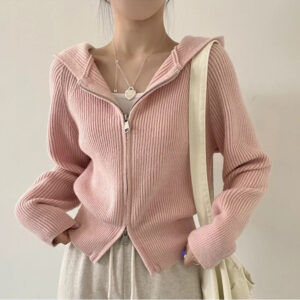 Fashion Thick Knit Cardigan Sweater For Women