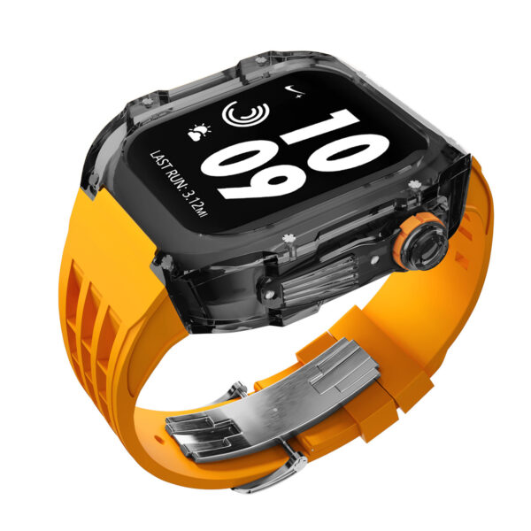 Crystal Transparent Case Fluorine Rubber Strap - Image 2