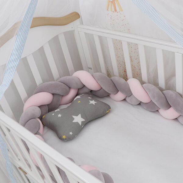 Baby Bumper Bed Braid Knot Pillow Cushion Bumper for Infant cuna Bebe lit Crib Protector Cot Bumper Room Decor - Image 3