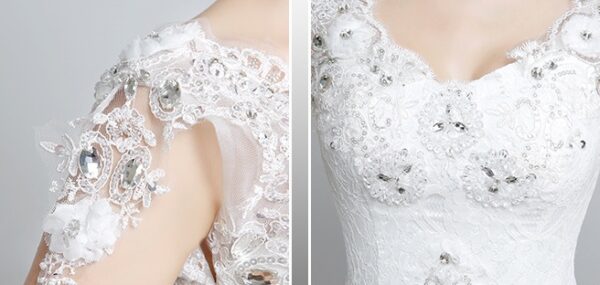 Bride wedding wedding Korean fashion Princess trailing wedding dress new lace strap wedding dress - Image 7