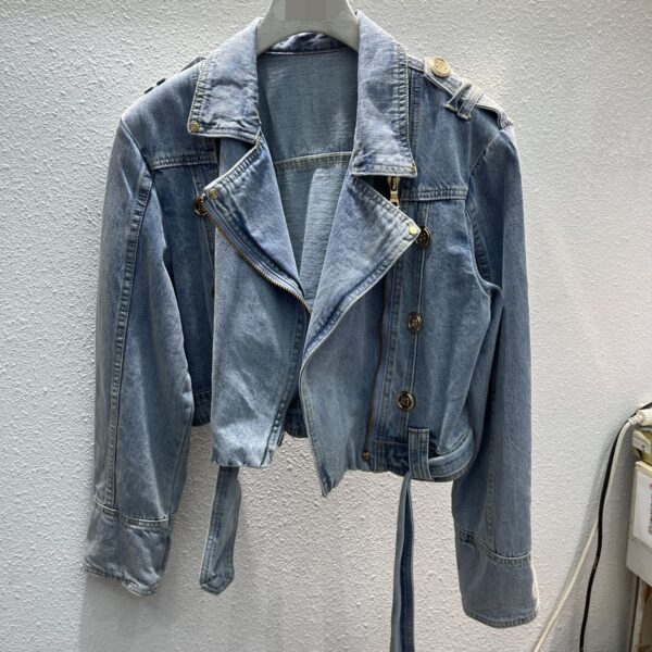 Popular Street Cool Button Denim Coat Korean Style Loose And Idle Fan Car Top - Image 5