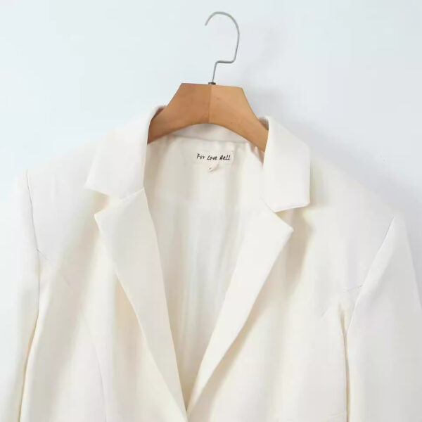 Women's European And American Style Temperament Pure Color Suit Jacket - Image 5