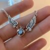 Vintage Gothic Heart Crown Angel Wings Pendant Necklaces For Women Fashion Exquisite Love Shape Clavicle Chain Choker Jewelry Fashion Jewelry - Image 7