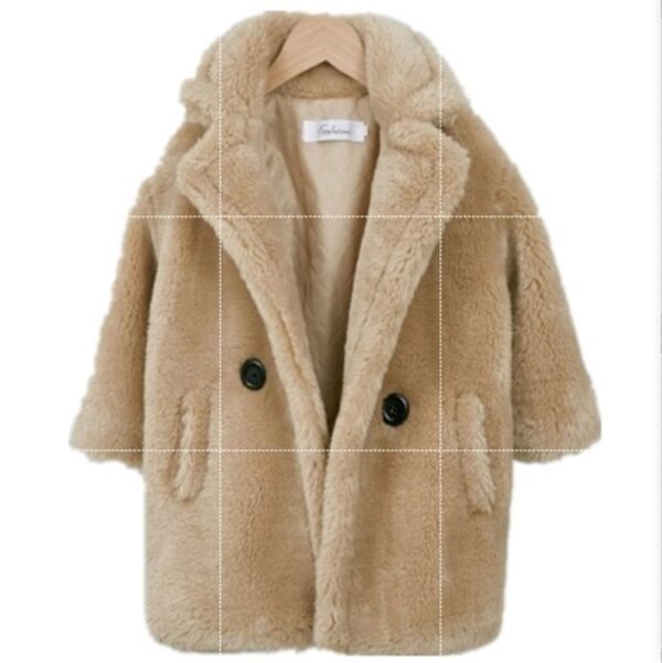 Big Kids Fur Coat In Autumn And Winter Coat - Image 6