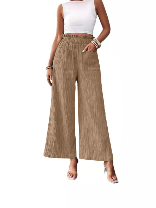 Casual Loose-fitting Wide-leg Slim-fit Trousers - Image 10