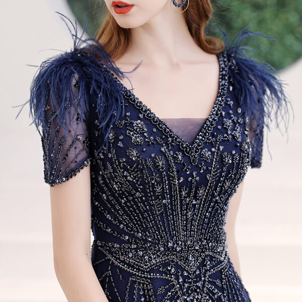 Light Luxury And Small Crowd Show Thin Annual Meeting Host Evening Dress - Image 2