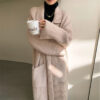 Long Thickened Sweater Women's Coat Loose Knitted Cardigan - Image 3