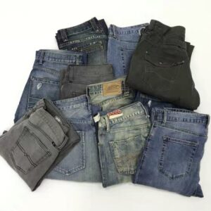 Micro-defective Jeans Pure Cotton Washed Large Size Men's Trousers