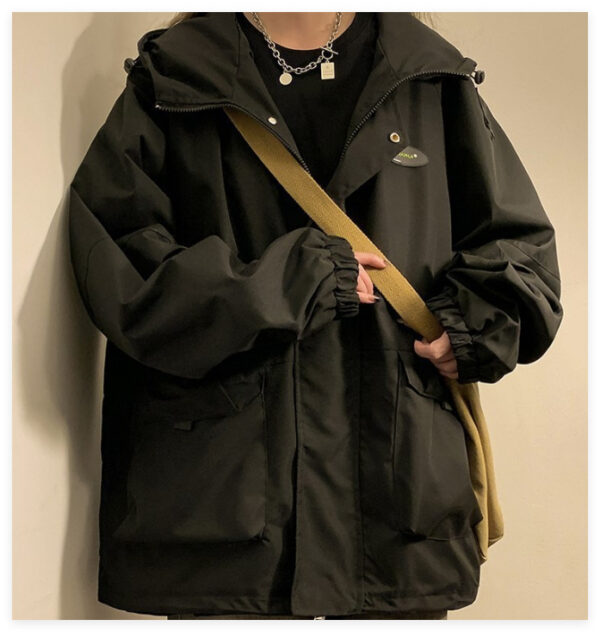 Men's And Women's Same Shell Jacket American Style Loose Tooling - Image 7