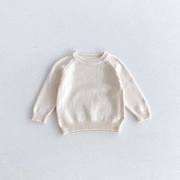 Pullover Raglan Long Sleeve Top And Trousers Autumn And Winter Knitting Suit - Image 7