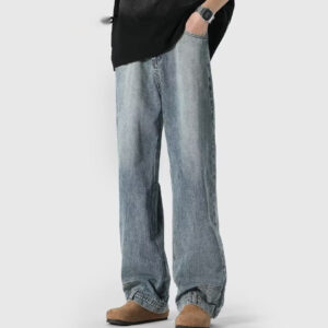 Retro High Street Jeans Couple Niche Trousers