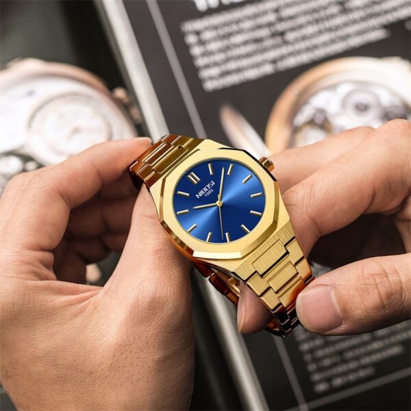 Simple Gold Men's Watch Student Quartz Watch - Image 10