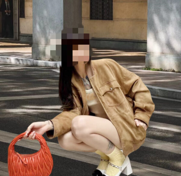 Maillard Style Suede Fabric Jacket Coat - Image 7