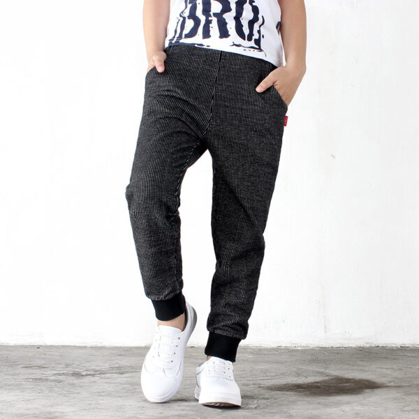 Boys' Trousers Girls' Knitted Children's Pants Casual Children's Jeans - Image 4