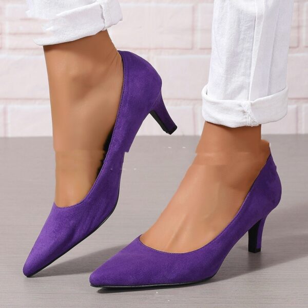 Fashion Ladies Stiletto Heel Slip-on Fashion Shoes - Image 3