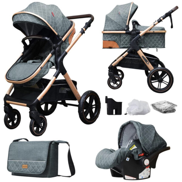 Baby Sitting Lying Lightweight Folding Multi-function Cart - Image 5