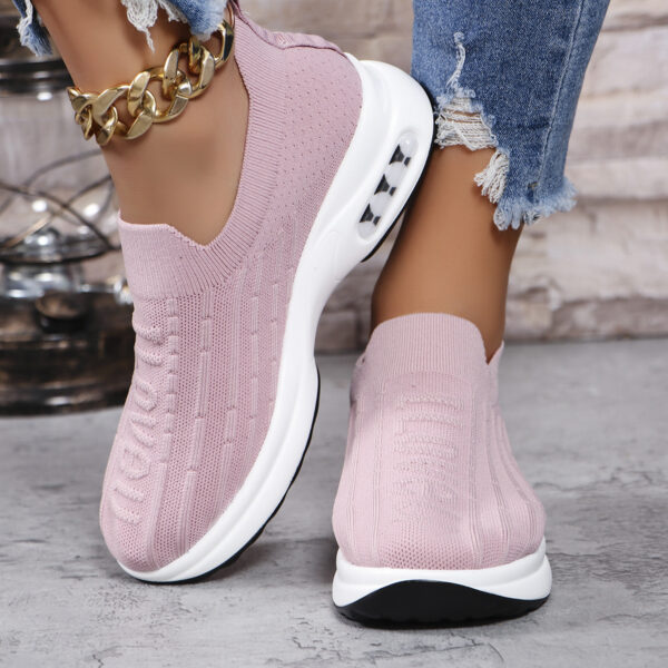 Plus Size Flying Woven Breathable Sports Shoes Women - Image 6
