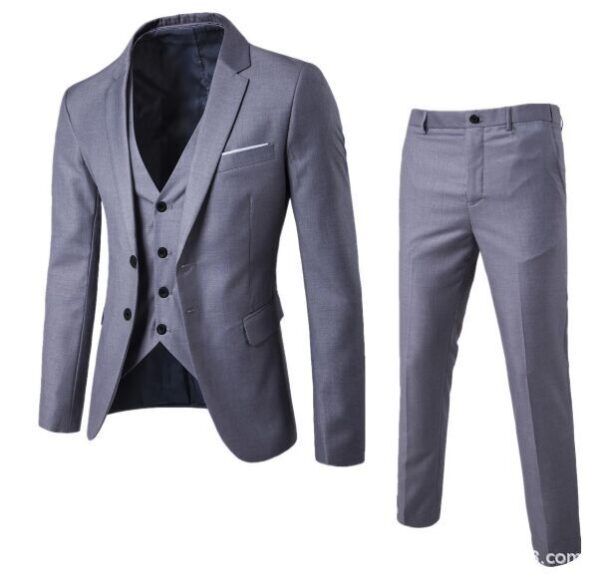 Men's Business Cotton Blend Casual Suit - Image 5