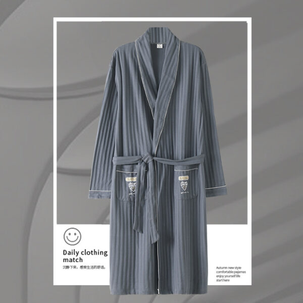 Pajamas Men's Spring And Autumn Cotton Long-sleeved Sleeping - Image 7