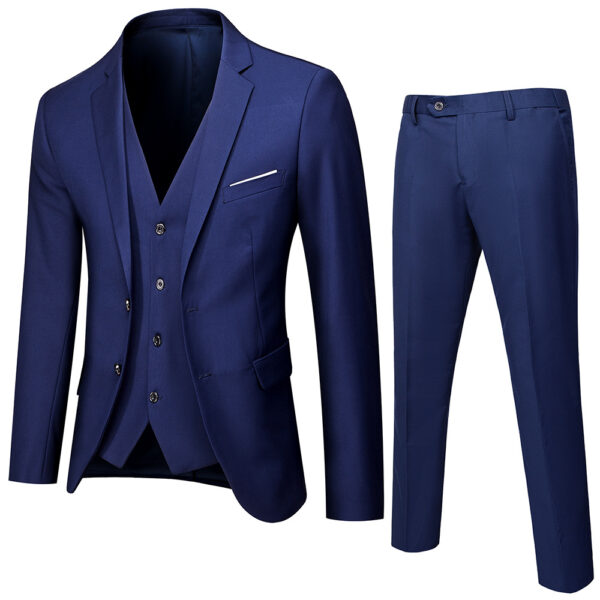 Men's Business Cotton Blend Casual Suit - Image 2