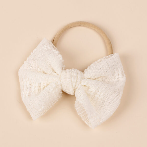Children's Hair Band Mesh Bow Hairband Nylon Narrow Headband Bow Hair Accessories - Image 2