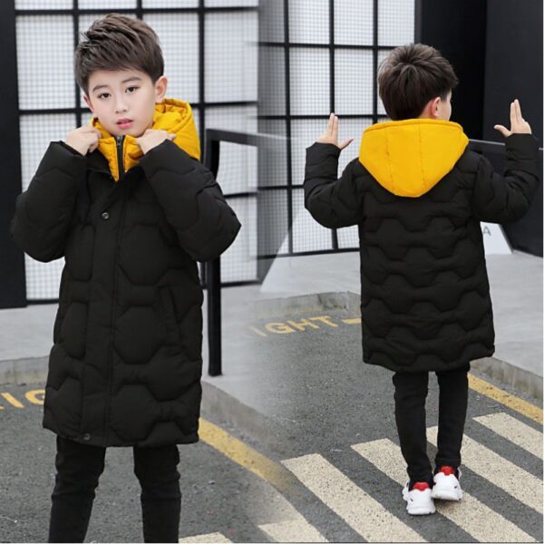 Winter New Boy's Quilted Cotton Coat Warm - Image 2