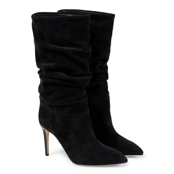 Pointed Stiletto Fashion Catwalk Plus Size Middle Boots - Image 7