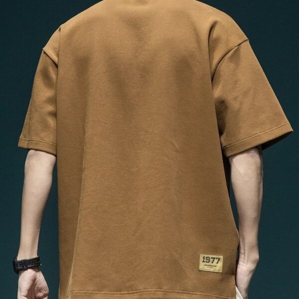 Retro Loose Plus Size Men's Short Sleeve - Image 5