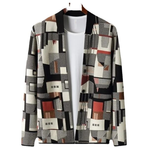Special-interest Design Geometric Oil Painting Camouflage Top Men - Image 2