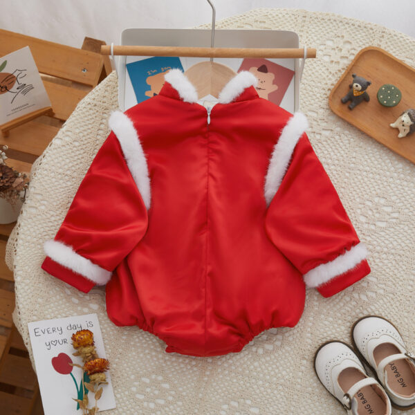 Onesie Winter Baby Triangle Rompers Baby Girl Jumpsuit - Image 5
