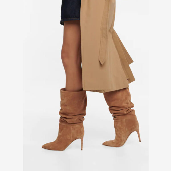 Pointed Stiletto Fashion Catwalk Plus Size Middle Boots - Image 2