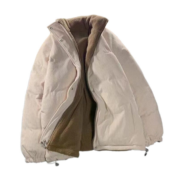 Corduroy Two-sided Wear Lambswool Cotton Jacket - Image 5