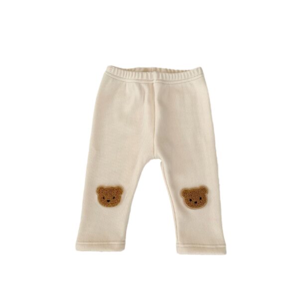 Comfortable Cute Bear Three-dimensional Embroidered Leisure Warm-keeping Pants - Image 6