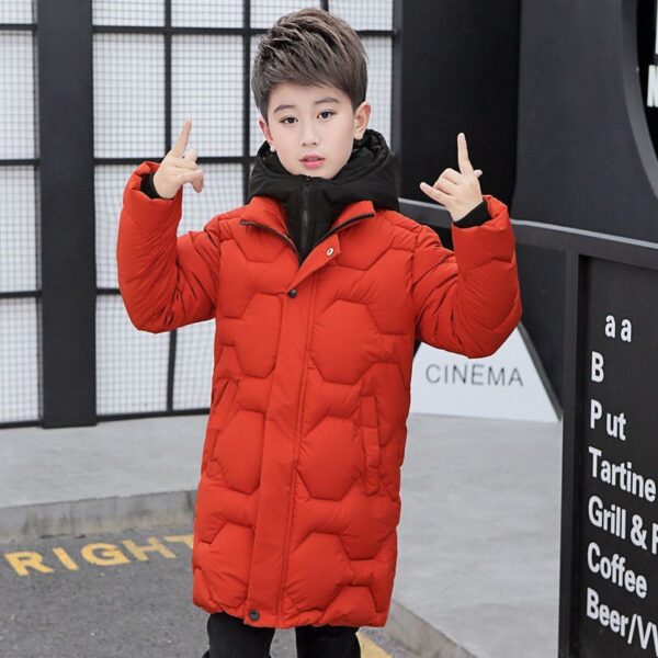 Winter New Boy's Quilted Cotton Coat Warm - Image 4